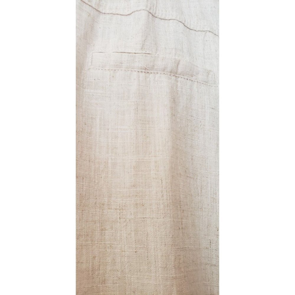 NEW STYLE ME BEACH LINED EMBROIDERED PANTS SZ LARGE - Picture 5 of 6